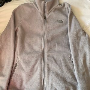 North face fleece jacket. Size small. Light gray